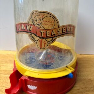 Vintage Bubble Gum Machine - Red and Yellow